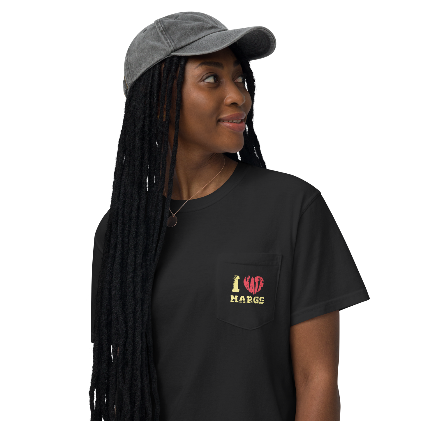 I Love Margs pocket t-shirt